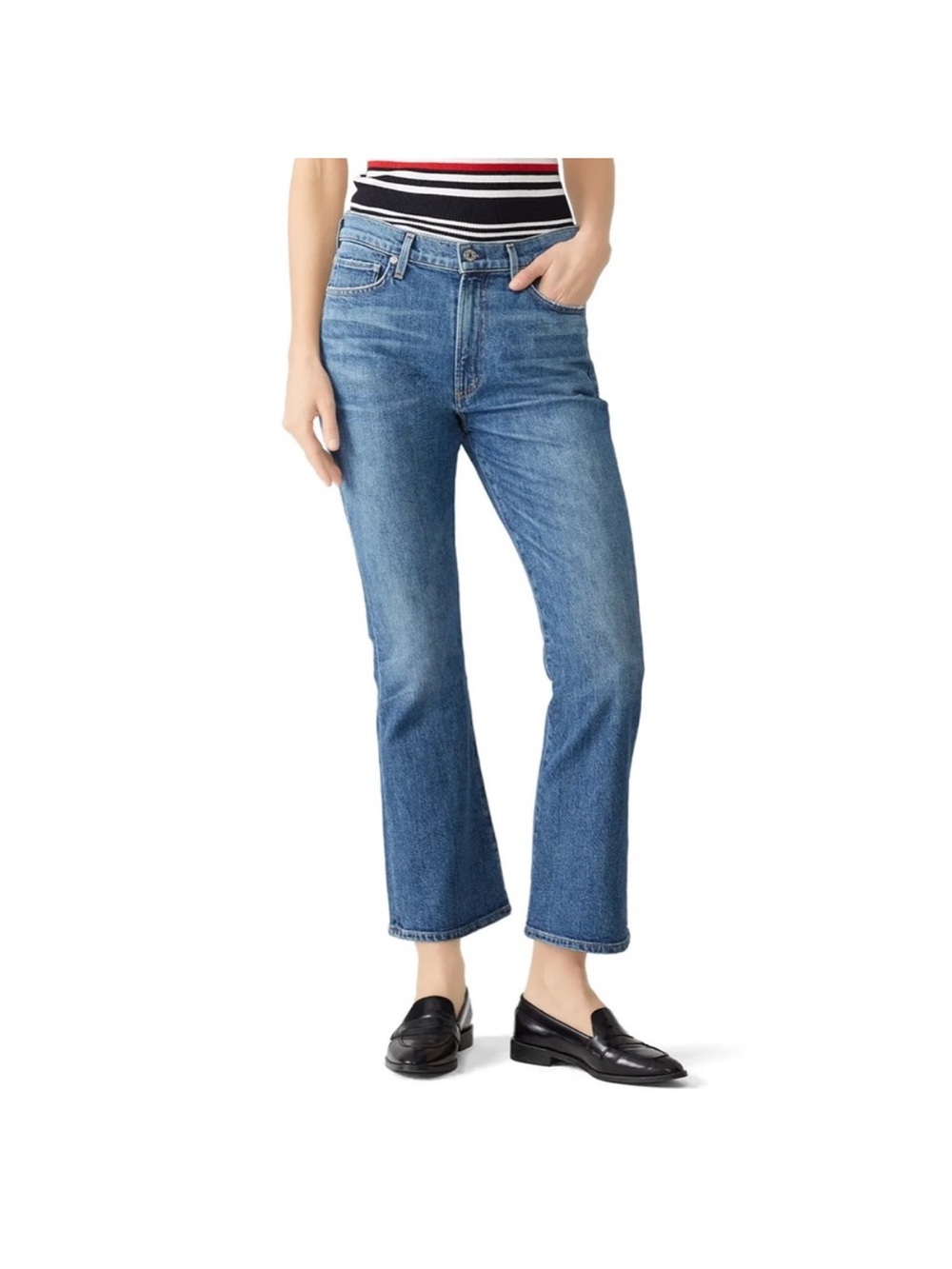 Citizens of Humanity Demy Jean Cropped Flare Straight Jeans Sz 31